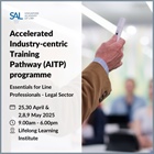 ADV: Accelerated Industry-centric Training Pathway (AITP) programme - Essentials for Line Professionals - Legal Sector (April-May)